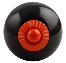 Black Round Orange Fitting Ceramic Knob